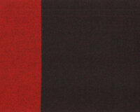Italienischer Walkstoff aus Schurwolle REDBLOCK, Bordüren-Streifen, rot-schwarz