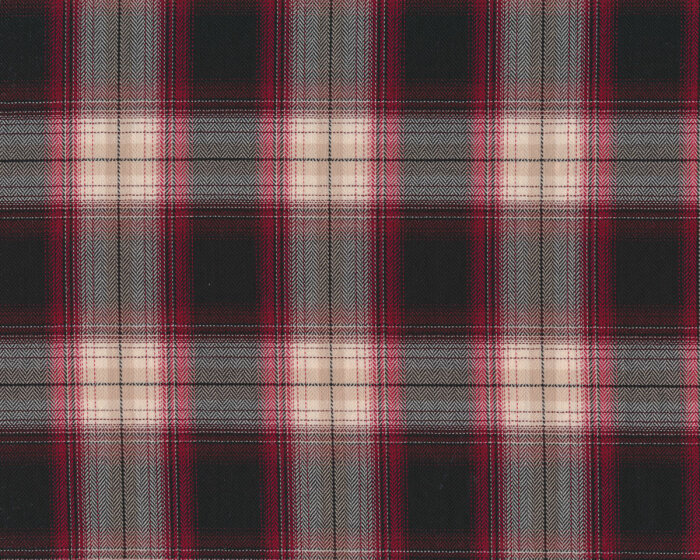 Italienischer Baumwoll-Stretch CLOSER, Karomuster, pastellrot