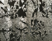 Italienischer Pailletten-Samt MERCURY, schwarz