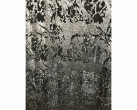 Italienischer Pailletten-Samt MERCURY, schwarz