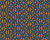 Jacquard-Strickstoff aus Schurwolle KARL, Ovalrauten, petrol, Hilco