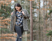 Webpelz LUCEO, Leopardenmuster, braun