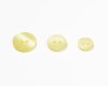 Kunststoffknopf SCHIMMERND, pastellgelb, Union Knopf 12 mm