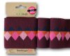 Bio-Bündchen CUFF ME ICON BLISS, Rauten, weinrot, Albstoffe