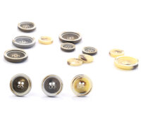 Kunststoffknopf MILLER, stumpfe Optik mit Reliefrand, Union Knopf 18 mm dunkelgrau