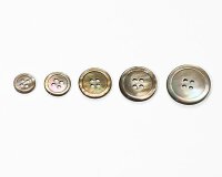 Klassischer Perlmuttknopf, altrosa, Union Knopf 23 mm