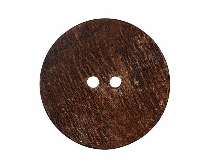 Hornknopf, beidseitig verwendbar, braun-schwarz, Union Knopf 18 mm