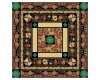 Metallic-Patchworkstoff SUMMER PALACE, Blumen, creme-lila, Leesa Chandler