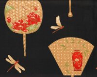 Metallic-Patchworkstoff SUMMER PALACE, Fächer, Leesa Chandler