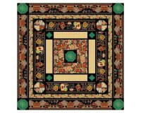 Metallic-Patchworkstoff SUMMER PALACE, Fächer, Leesa Chandler