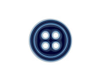 Glänzender Kunststoffknopf SEEWIND, blau, Union...