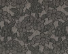 Jacquardstoff PARISO, Blüten, steingrau-anthrazit