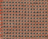 Wollwebstoff BUNT, Quadrate, terracotta