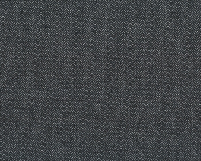 Webstoff mit Wolle FISCHGRAT, schwarz-weiß