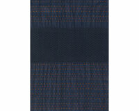 75-cm-Panneaux Webstoff PRISCA, Smok-Bordüre, dunkelblau-orange