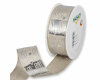 15 m Leinenband KERZEN, 40 mm, silber