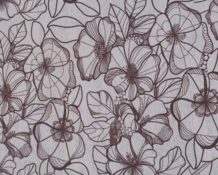 Modalsweat DENIMFLOWER, hellgrau, Lillestoff