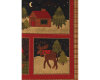 60-cm-Panel Patchworkstoff A MOOSE FOR CHRISTMAS, Weihnachts-Bilder