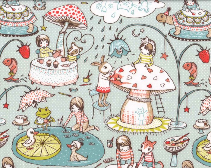 Bio-Baumwolljersey ICH MAL MIR MEINE WELT von Susalabim