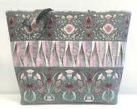 Metallic-Patchworkstoff MELBA, Ornamente, creme, Leesa Chandler