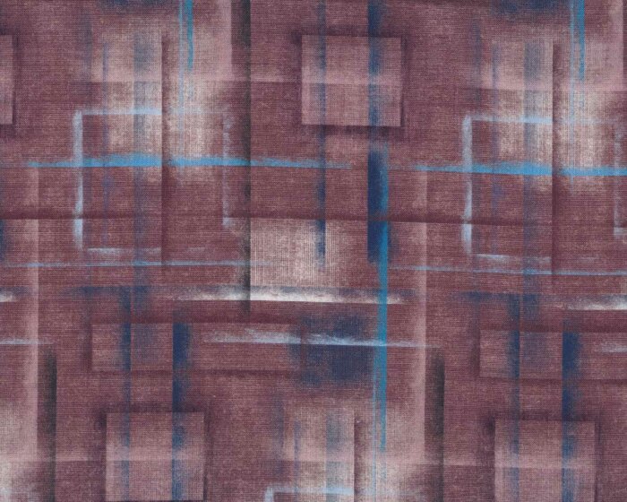 Patchworkstoff COLOUR BRUSH, Pinsel-Schraffur, aubergine