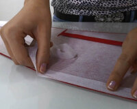 5 m KANTENBAND T20, weiß und grafit, Vlieseline