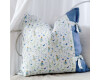 45 cm Reststück Baumwollstoff ELFENGARTEN, taubenblau, Acufactum