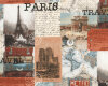 Patchworkstoff DESTINATION PARIS, Fotos und Schrift