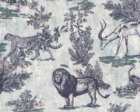 Baumwoll-Leinenstoff ELOUAN, Löwen, Hilco