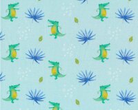 Baumwolljersey CROCO PARADISE, Krokodile, Hilco