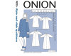 1 Ansichtsexemplar Kleid mit Puffärmeln, PLUSGRÖSSE Schnittmuster ONION 9023