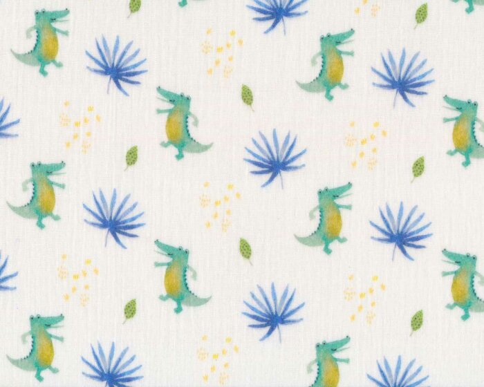Double Gauze SWEET CROCO, Krokodile, Hilco