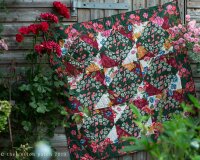 Baumwollstoff NORDIC GARDEN DREAM, Sonnenhut, moosgrün-creme, Arne & Carlos