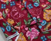 Baumwollstoff NORDIC GARDEN DREAM, Tupfen, dunkelblau, Arne & Carlos