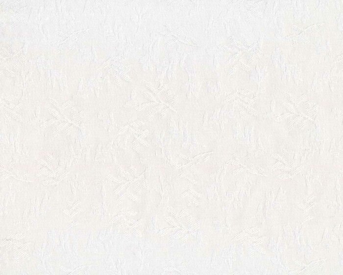 Überbreiter Jacquard-Dekostoff CARUSO, Blätter, weiß
