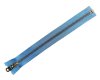 YKK Reißverschluss Excella® METALLZAHN, brüniert, teilbar taubenblau 35 cm