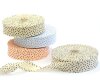 Schrägband ASTRO, kleine Sterne, 18 und 30 mm creme-rot 18 mm
