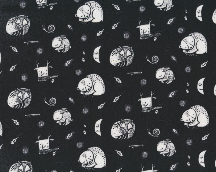 Patchworkstoff THOSE WHO WANDER, Fuchs und Bär, Dear Stella