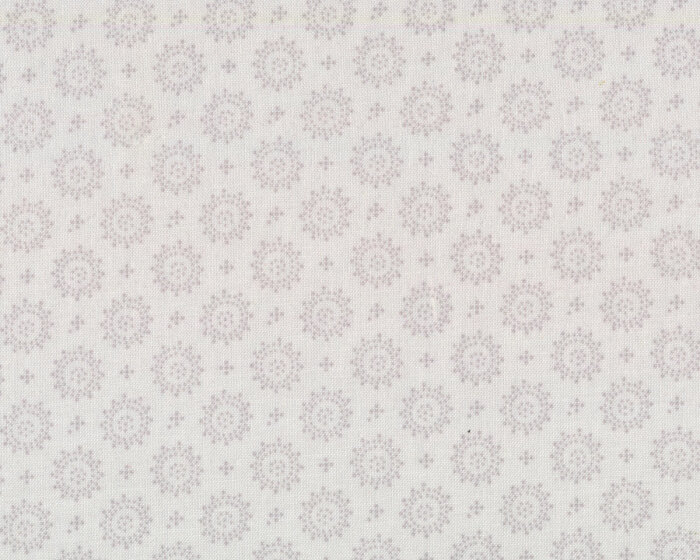 Patchworkstoff BEAR ESSENTIALS, Punkteblüten, porzellanweiß