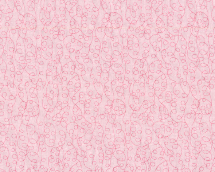 Patchworkstoff BEAR ESSENTIALS, Kringellinien, hellrosa