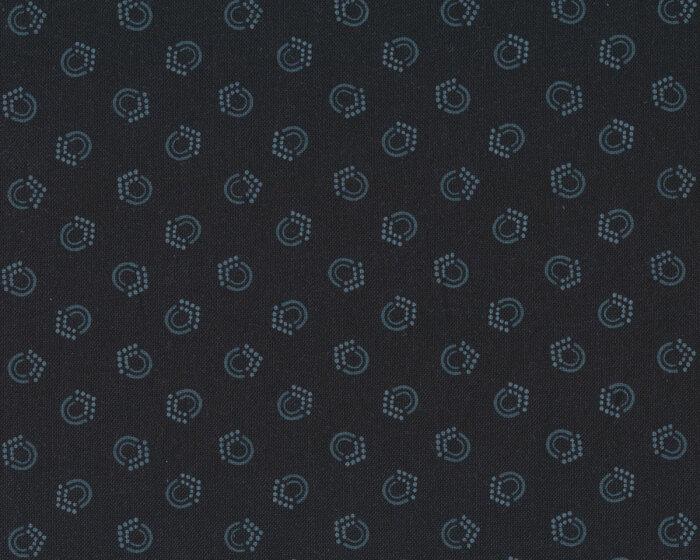 Patchworkstoff BEAR ESSENTIALS, Ringe, schwarz