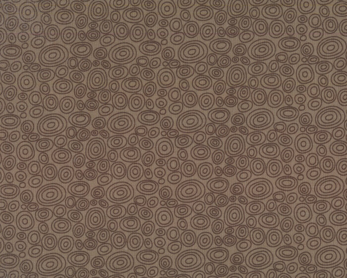 Patchworkstoff BEAR ESSENTIALS, Ringovale, schlammbraun