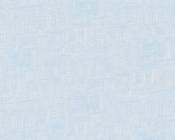 Patchworkstoff BEAR ESSENTIALS, Mäander-Muster, hellblau