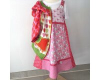 Baumwolljersey ANNELI, Prinzessin im Herzmedaillon, pink
