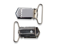 Hosenträger-Clips zum Annähen, silber, Prym 30 mm