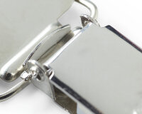 Hosenträger-Combi-Clipse zum Anklemmen, silber, Prym 25 mm