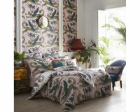 Samtstoff LYNX, Fabelwesen, nachtblau, Emma Shipley