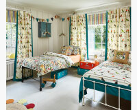 Dekostoff MY WORLD, Tukane, creme, Clarke & Clarke