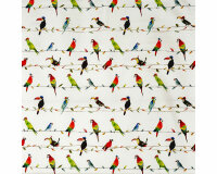 Dekostoff MY WORLD, Tukane, creme, Clarke & Clarke