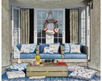 Dekostoff BEACHCOMBER, Segelboote, Clarke & Clarke